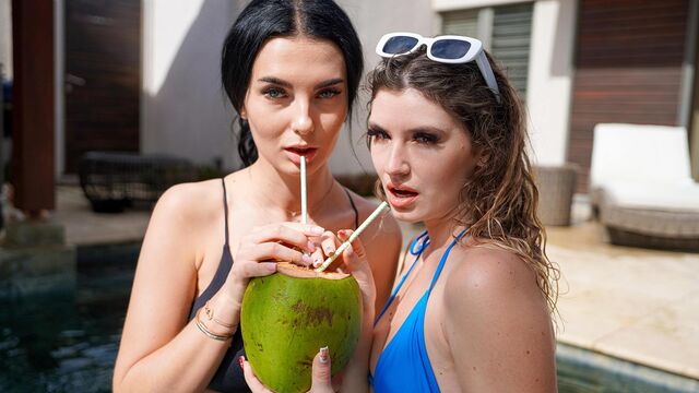 Сразу двух сучек мощно выебал